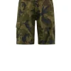 Uomo Bomboogie Bermuda & Shorts>Bermuda Camo In Popeline Di Cotone