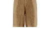 Uomo Bomboogie Bermuda & Shorts>Bermuda Chino In Lino Con Pinces
