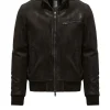 Uomo Bomboogie Giacche In Pelle>Bomber In Pelle Foo