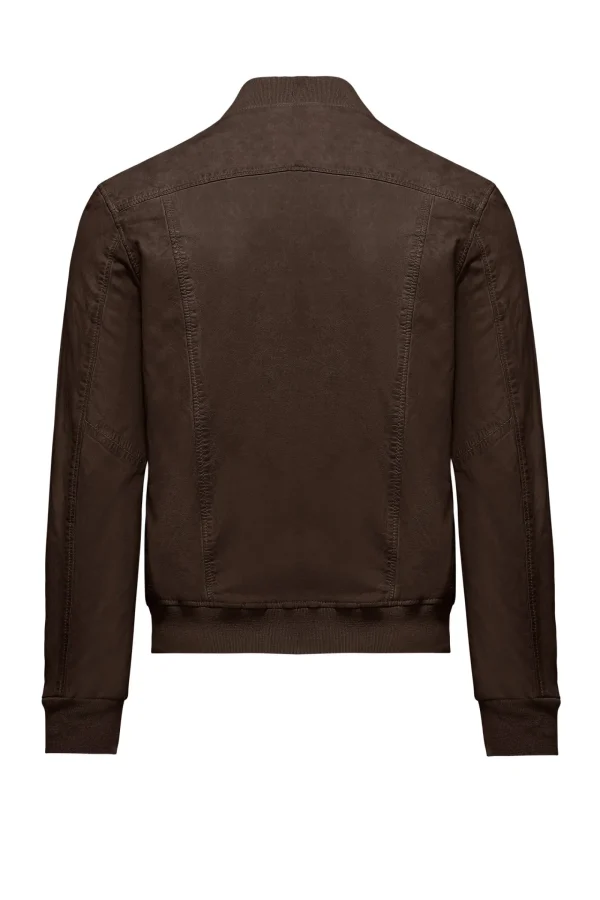 Uomo Bomboogie Giacche In Pelle>Bomber In Pelle Jams
