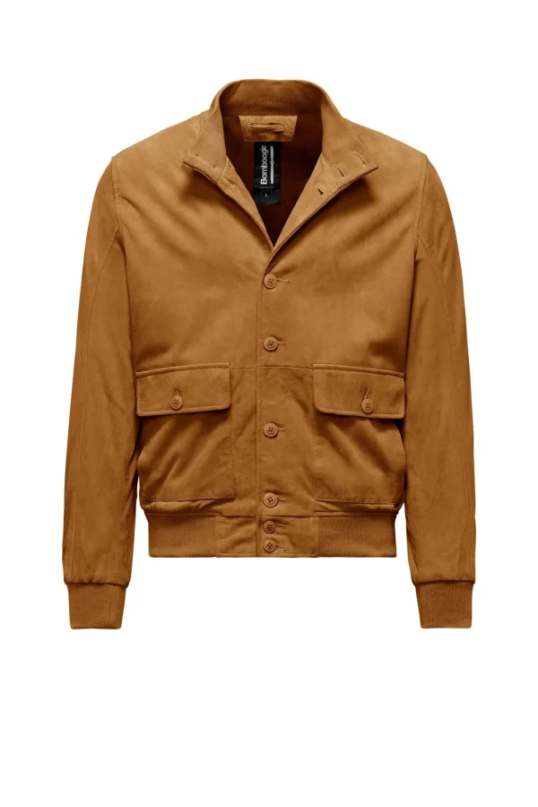 Uomo Bomboogie Giacche In Pelle | Bomber>Bomber In Pelle Scamosciata Walt
