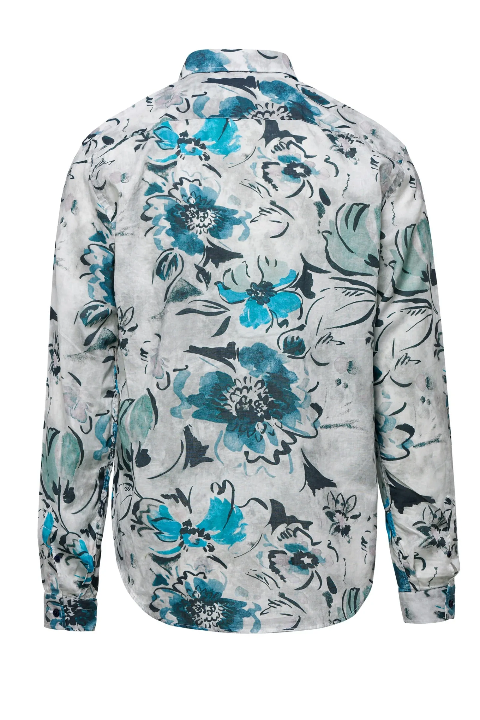 camicia_a_manica_lunga_stampata_in_linocotone_2.webp Uomo Bomboogie Camicie>Camicia A Manica Lunga Stampata In Lino/Cotone