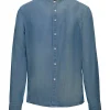 Uomo Bomboogie Camicie>Camicia Con Collo Alla Coreana