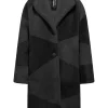 Donna Bomboogie Cappotti>Cappotto Bicolore Monopetto Con Revers