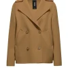 Donna Bomboogie Cappotti>Cappotto Corto Doppiopetto Con Revers