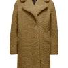 Donna Bomboogie Cappotti>Cappotto In Sherpa Fleece Con Revers