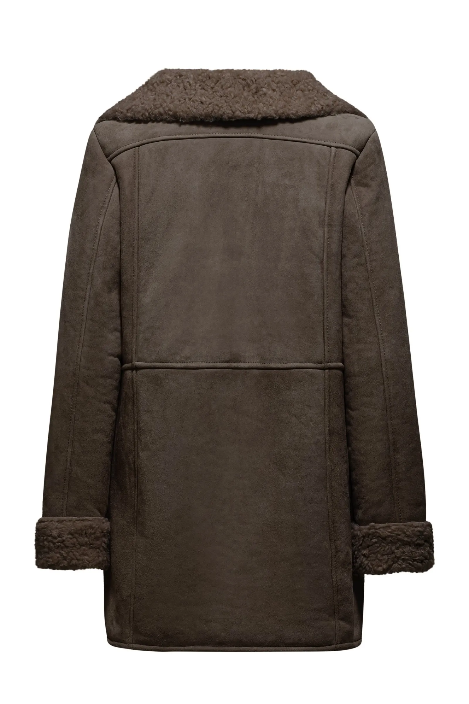 cappotto_in_vera_pelle_scamosciata_con_ecopelliccia_2.webp Donna Bomboogie Giacche In Pelle>Cappotto In Vera Pelle Scamosciata Con Ecopelliccia