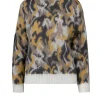 Donna Bomboogie Maglioni & Pullover>Dolcevita Camouflage In Misto Mohair
