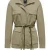 Donna Bomboogie Giacche Leggere>Field Jacket Sfoderata Con Cintura In Corda Bicolore