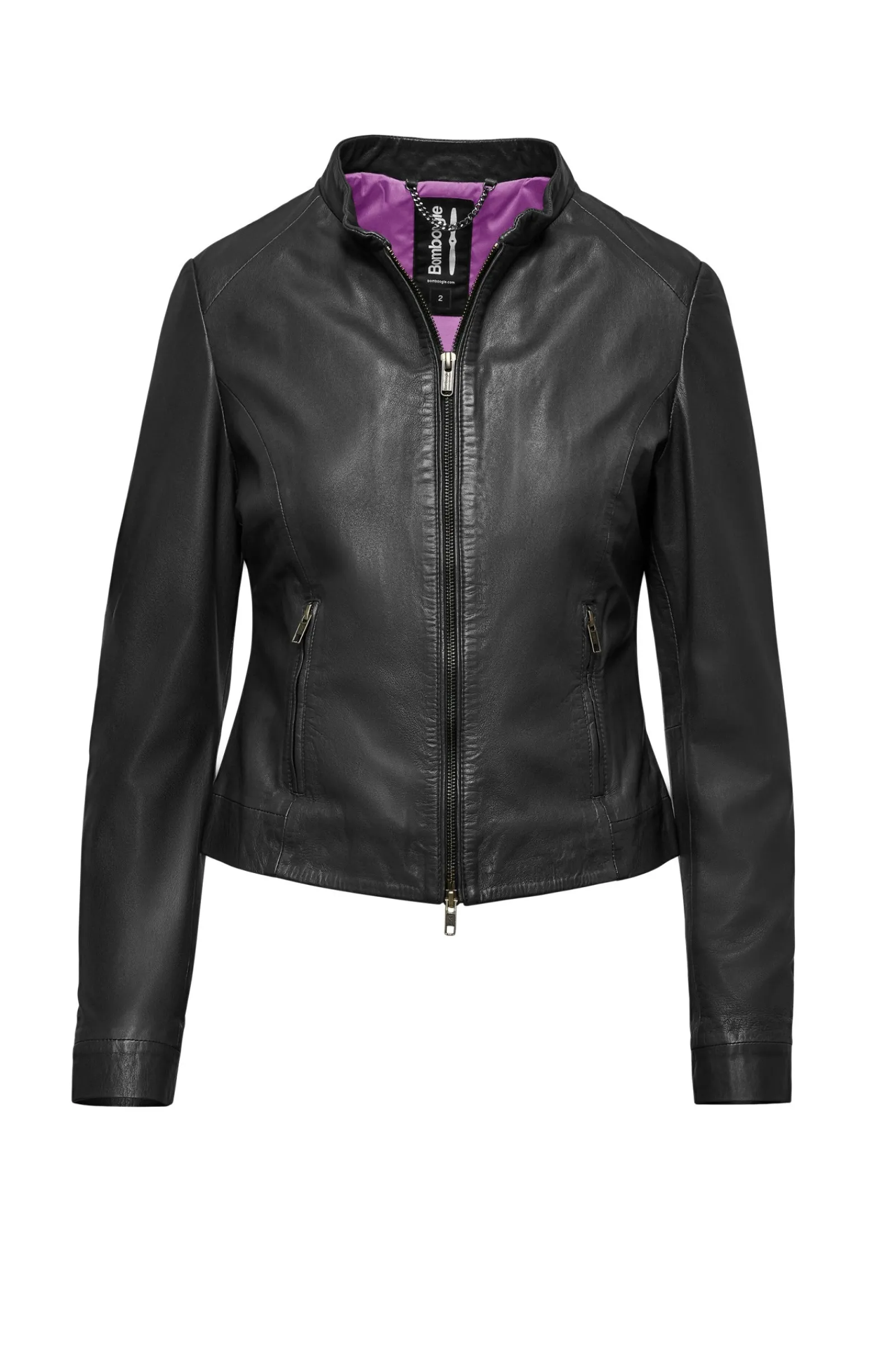 giacca_in_pelle_naty_4.webp Donna Bomboogie Giacche In Pelle>Giacca In Pelle Naty
