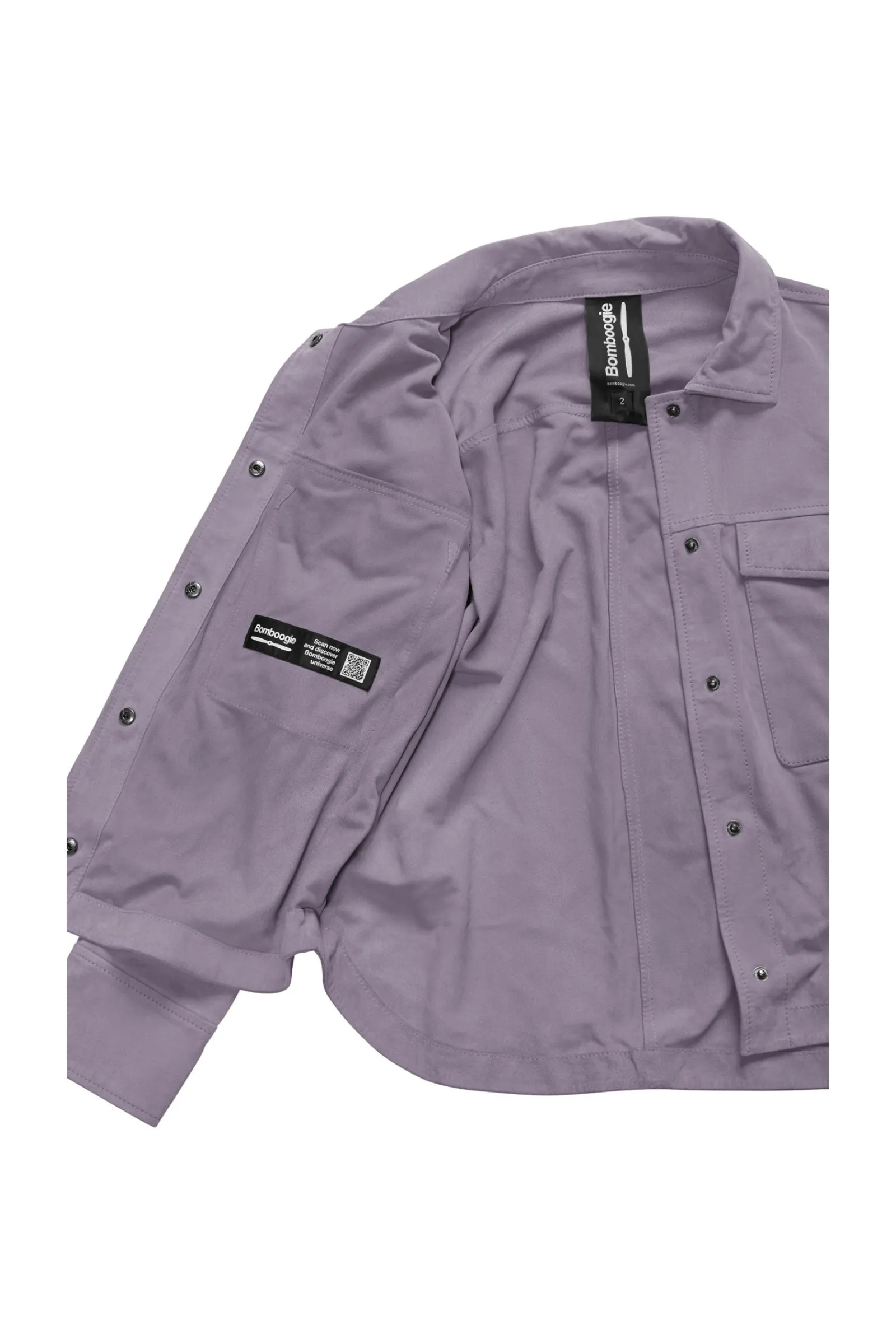 giaccacamicia_di_pelle_scamosciata_alis_3.webp Donna Bomboogie Giacche In Pelle>Giacca-Camicia Di Pelle Scamosciata Alis