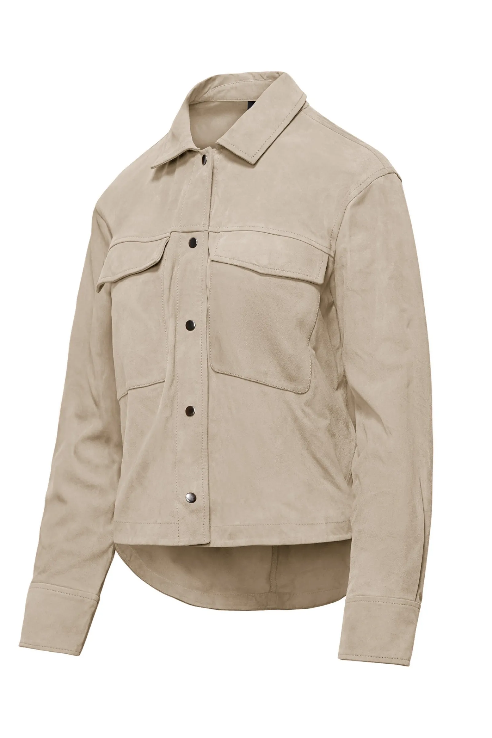 giaccacamicia_in_pelle_scamosciata_alis_1.webp Donna Bomboogie Giacche In Pelle>Giacca-Camicia In Pelle Scamosciata Alis