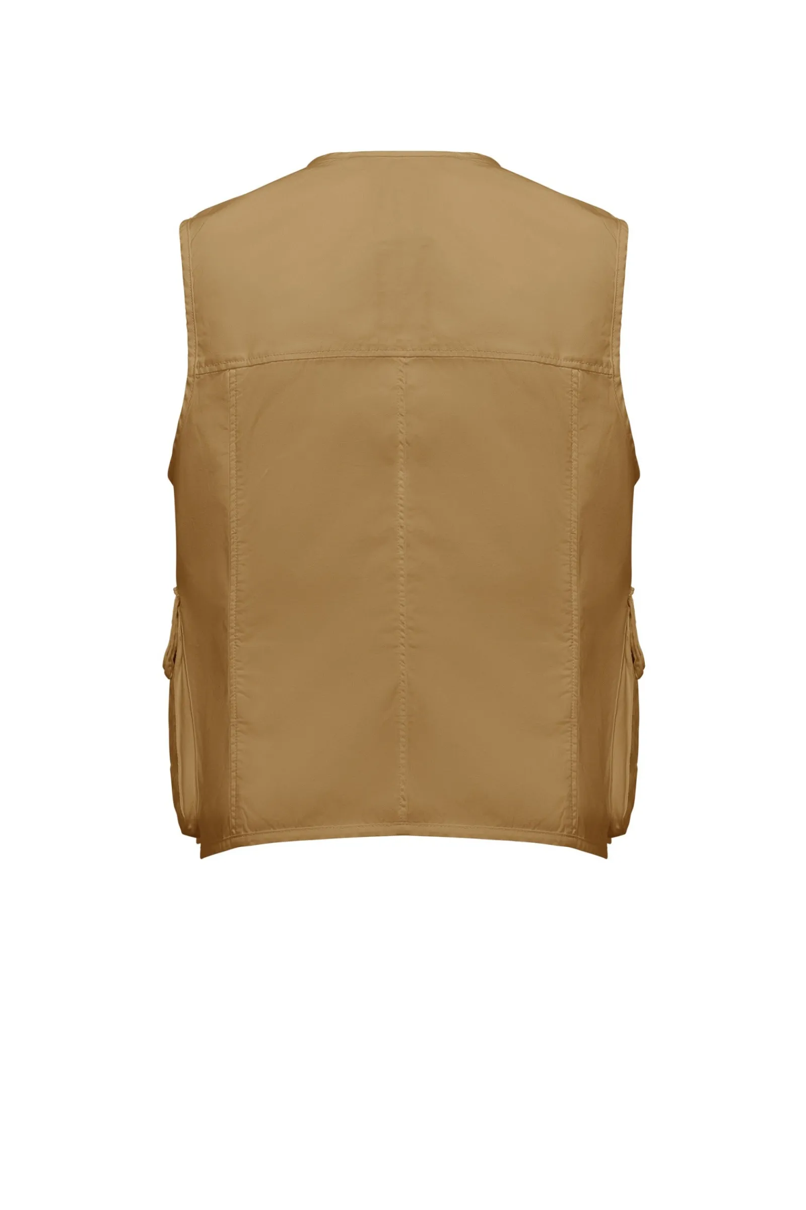 gilet_multitasche_in_popeline_di_cotone_2.webp Uomo Bomboogie Smanicati>Gilet Multitasche In Popeline Di Cotone