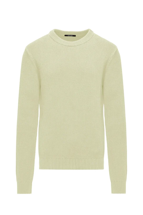 Uomo Bomboogie Maglie & Felpe>Girocollo A Coste In Cotone