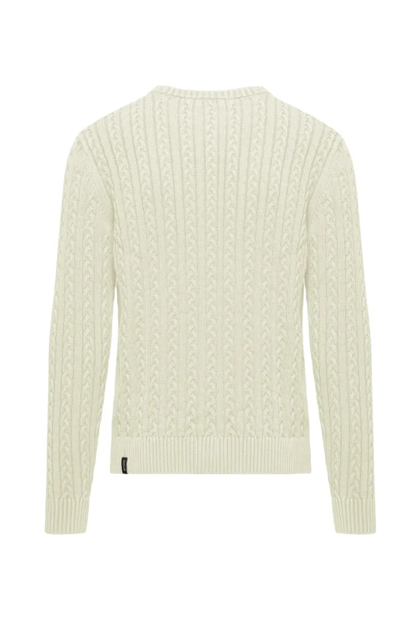 Uomo Bomboogie Maglioni & Pullover>Girocollo A Treccia In Cotone
