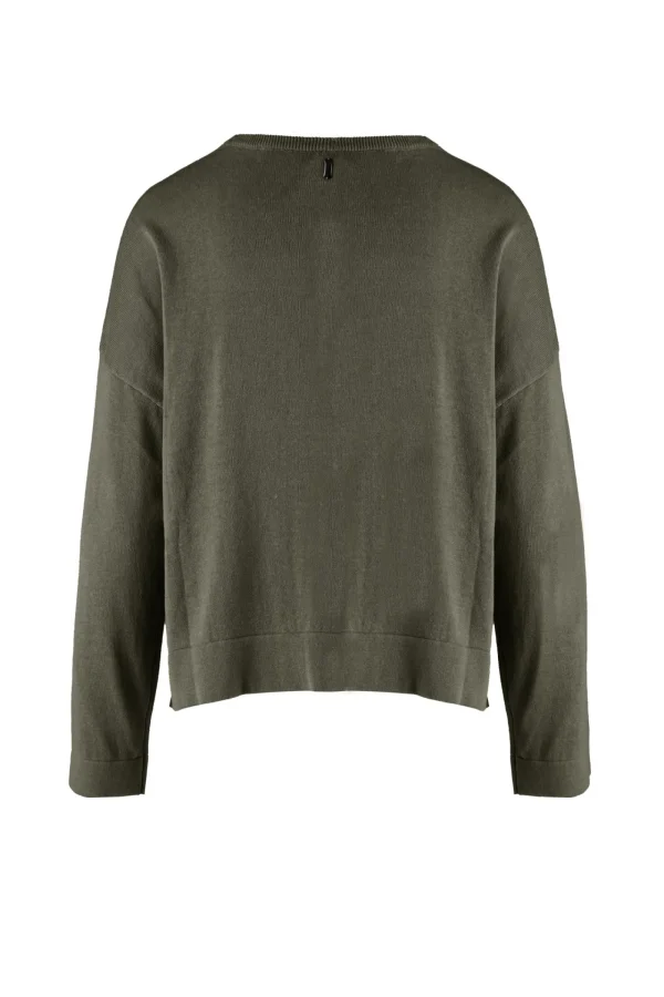 Donna Bomboogie Maglie & Felpe>Girocollo In Lino E Cotone
