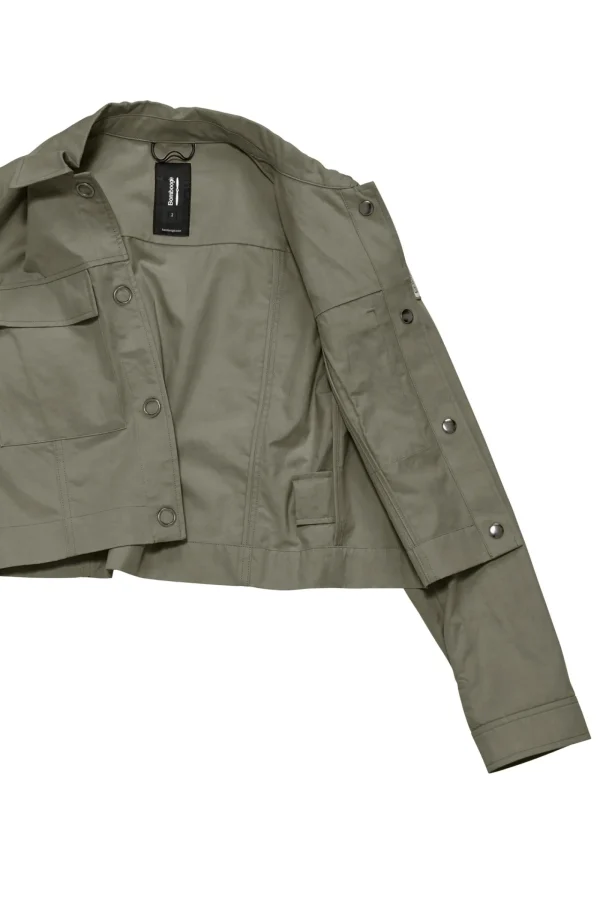 Donna Bomboogie Giacche Leggere>Giubbotto Corto In Gabardina Di Cotone/Tencel