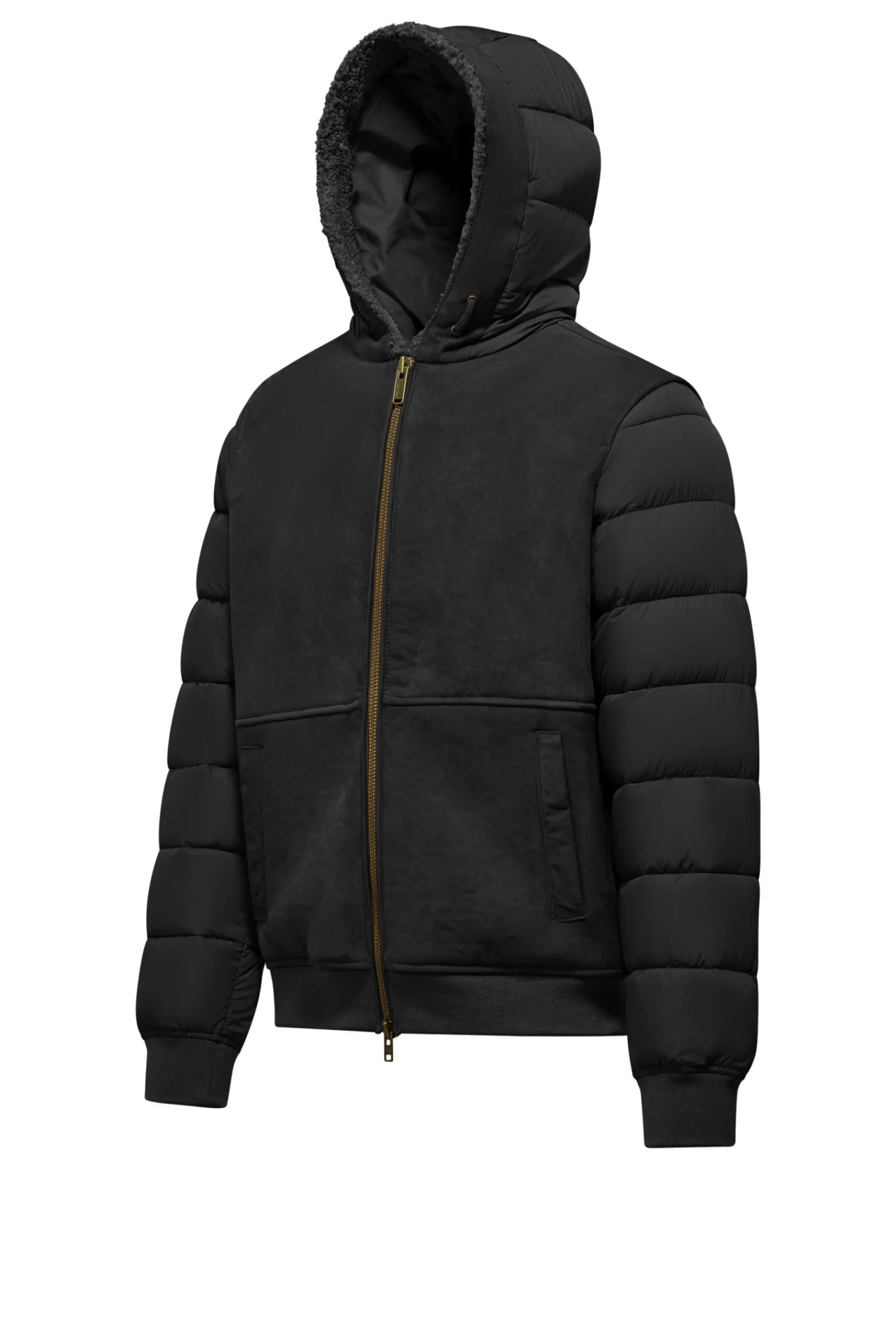 giubbotto_imbottito_bimaterico_in_vera_pelle_e_nylon_1.webp Uomo Bomboogie Giacche In Pelle>Giubbotto Imbottito Bimaterico In Vera Pelle E Nylon