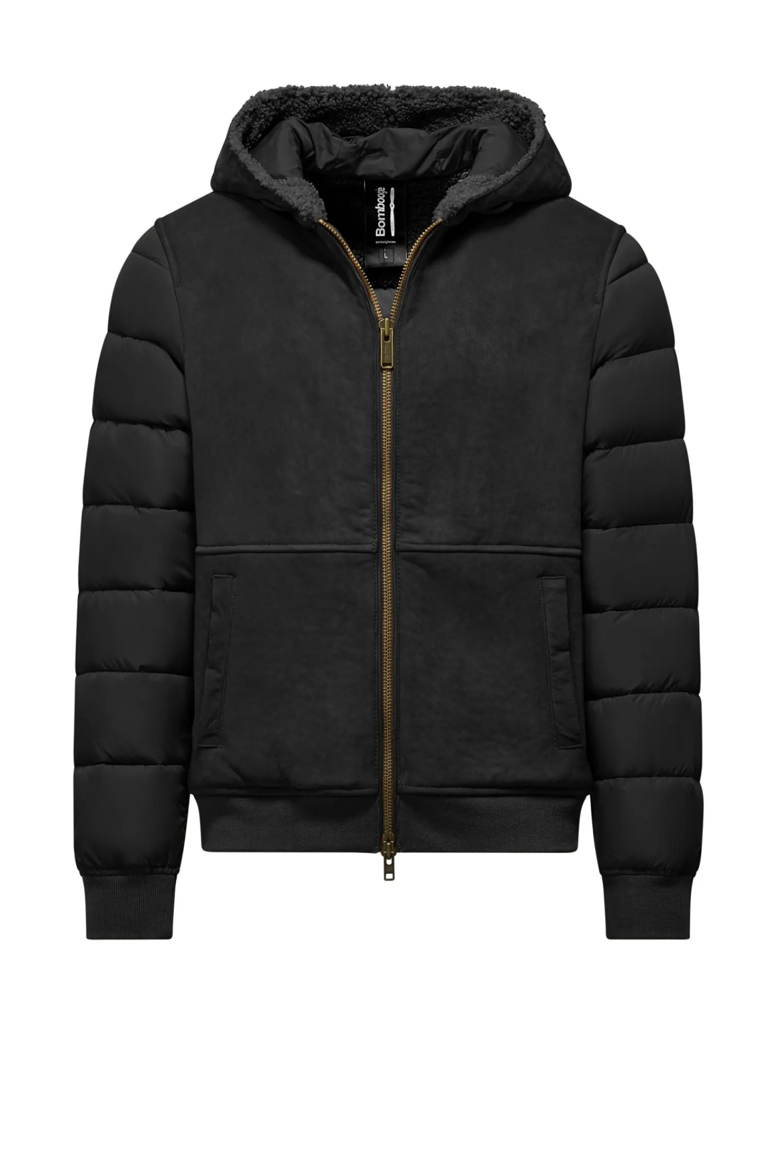 giubbotto_imbottito_bimaterico_in_vera_pelle_e_nylon_4.webp Uomo Bomboogie Giacche In Pelle>Giubbotto Imbottito Bimaterico In Vera Pelle E Nylon