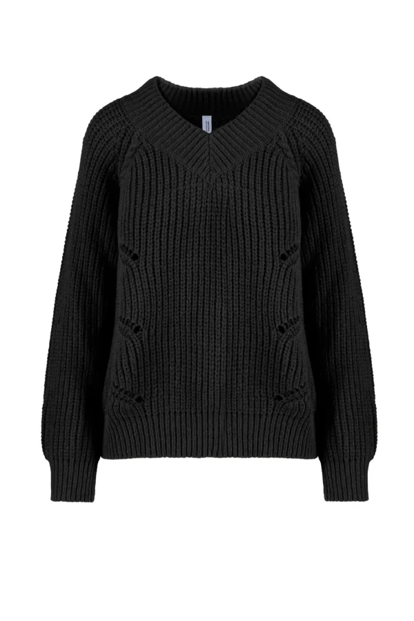 Donna Bomboogie Maglioni & Pullover>Maglia Scollo A V In Misto Lana