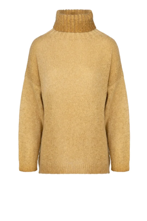 Donna Bomboogie Maglioni & Pullover>Maglione Collo Alto In Misto Mohair