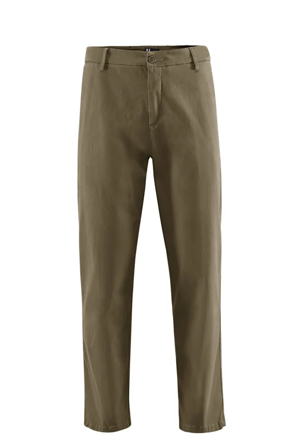 Uomo Bomboogie Pantaloni>Pantaloni Chino In Gabardina Di Cotone
