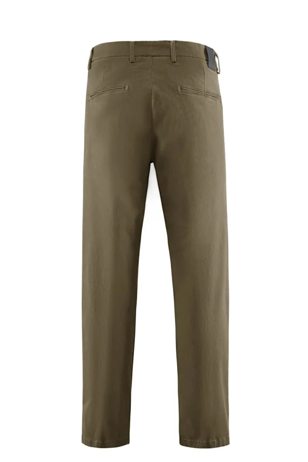 Uomo Bomboogie Pantaloni>Pantaloni Chino In Gabardina Di Cotone