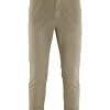 Uomo Bomboogie Pantaloni>Pantaloni Chino In Gabardina Rigata