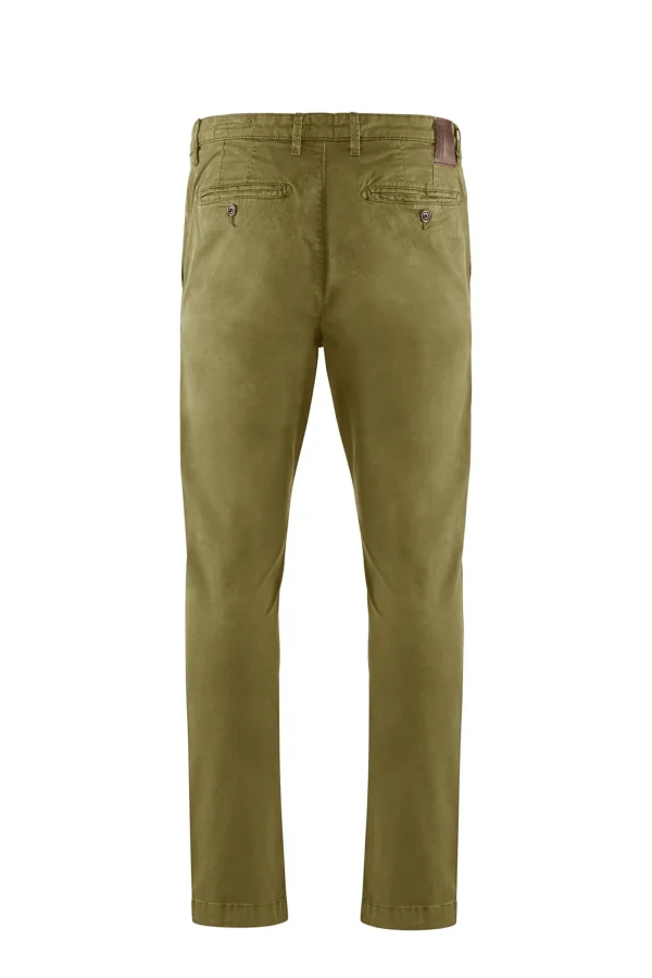Uomo Bomboogie Pantaloni>Pantaloni Chino Slim Fit In Gabardina