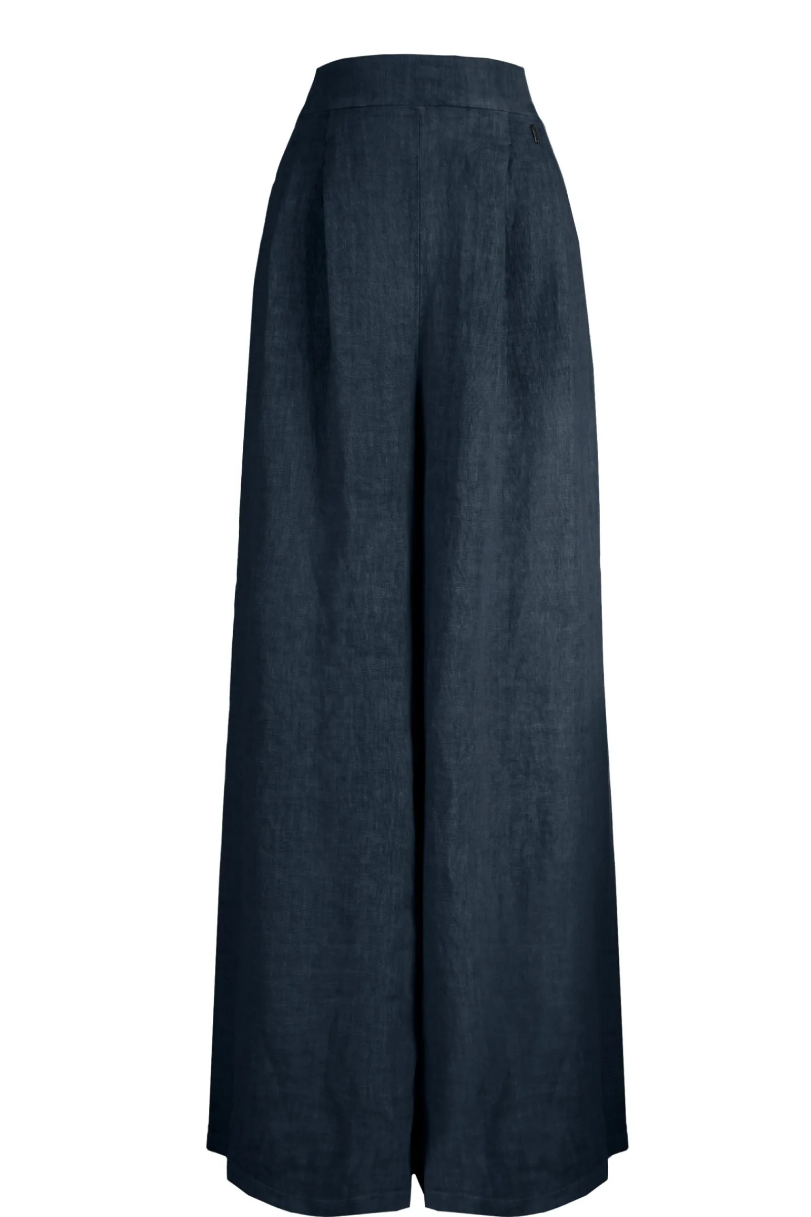 pantaloni_in_lino_a_palazzo_0.webp Donna Bomboogie Pantaloni>Pantaloni In Lino A Palazzo