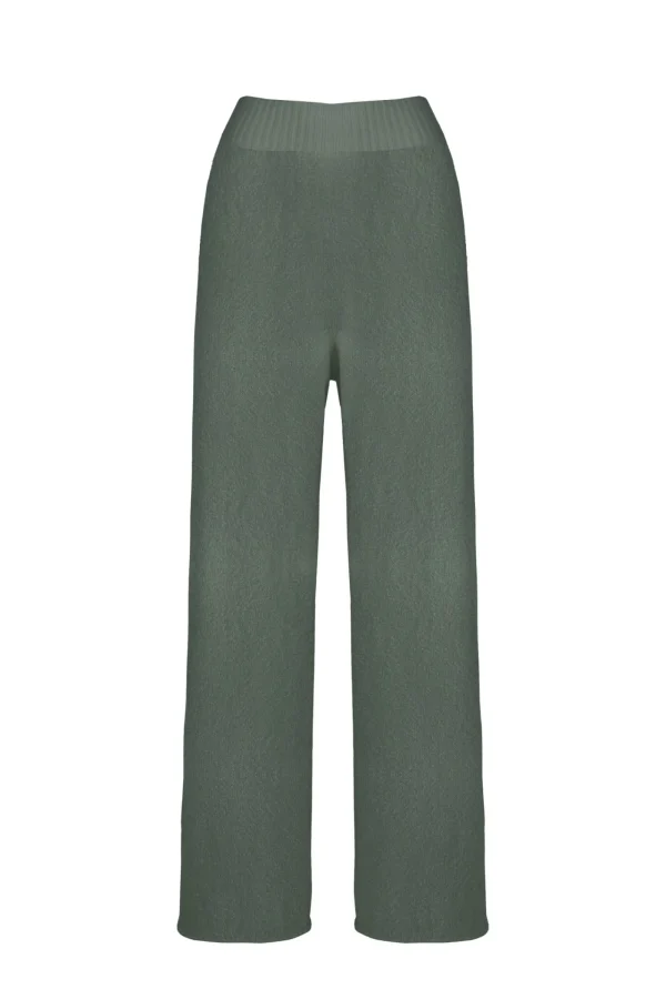 Donna Bomboogie Pantaloni>Pantaloni Wide Leg In Maglia Senza Cuciture