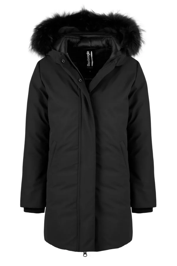Bambino Bomboogie Bambina>Parka Bambina Cappuccio Con Pelo