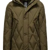 Uomo Bomboogie Parka>Parka Corto Con Trapuntatura A Rombi
