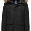 Uomo Bomboogie Parka>Parka Imbottitura Riciclata Con Bordo Cappuccio In Vera Pelliccia