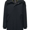 Uomo Bomboogie Cappotti>Parka In Cotone Lavato Con Interno Staccabile