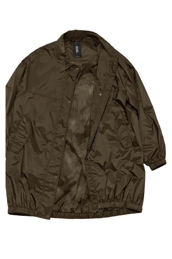 Donna Bomboogie Parka>Parka In Nylon Brillante Con Colletto