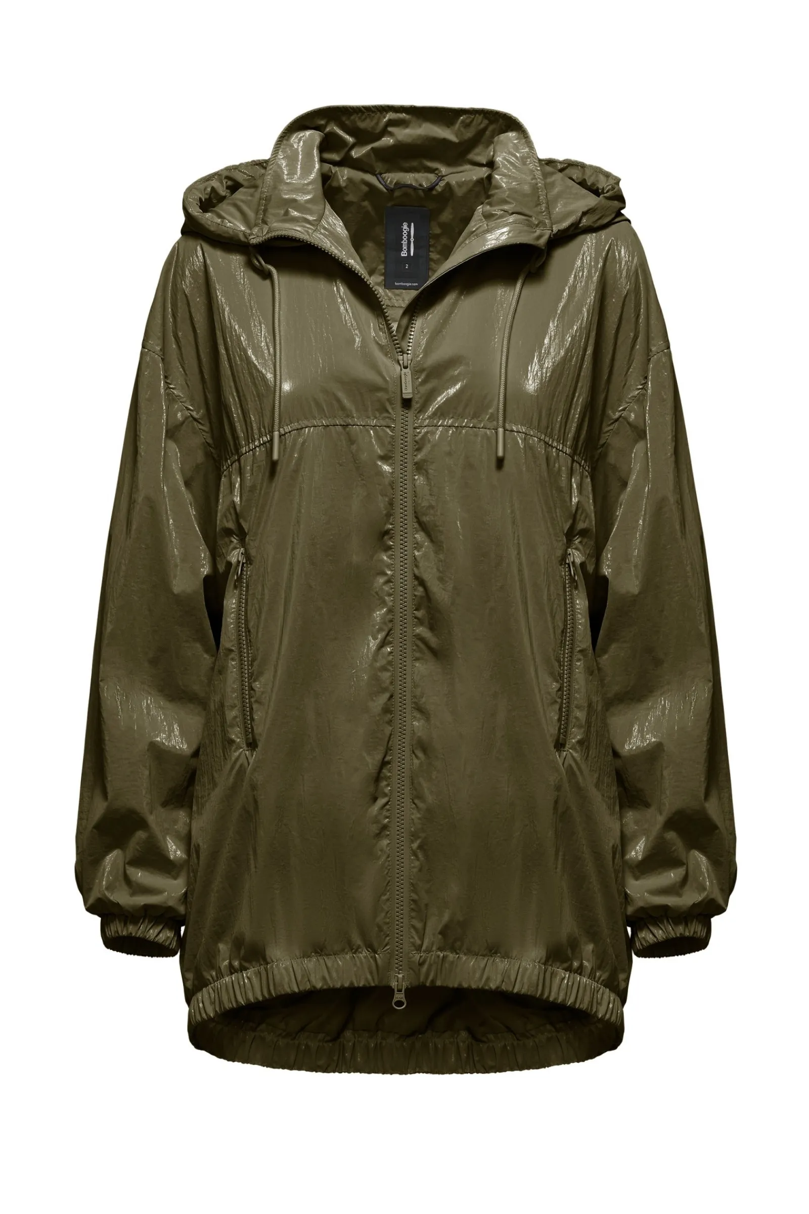 parka_in_nylon_laminato_con_cappuccio_9.webp Donna Bomboogie Parka>Parka In Nylon Laminato Con Cappuccio