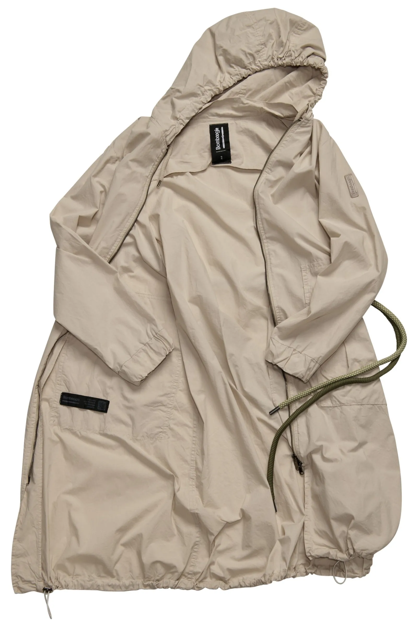 parka_lungo_sfoderato_con_cintura_bicolore_in_corda_3.webp Donna Bomboogie Parka>Parka Lungo Sfoderato Con Cintura Bicolore In Corda