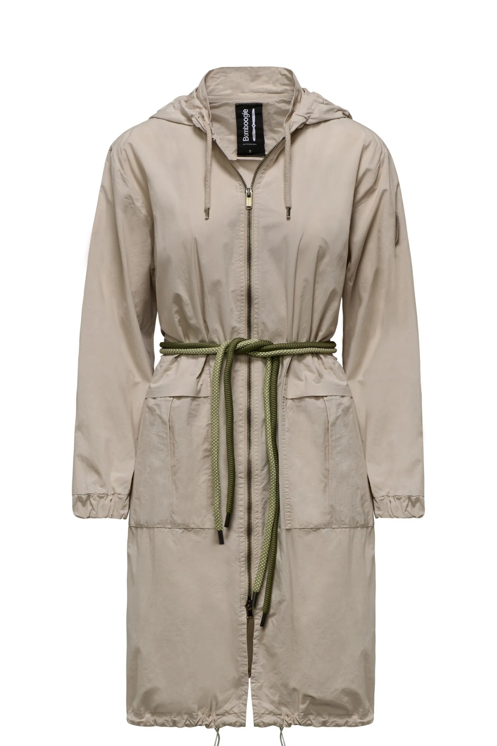 parka_lungo_sfoderato_con_cintura_bicolore_in_corda_4.webp Donna Bomboogie Parka>Parka Lungo Sfoderato Con Cintura Bicolore In Corda