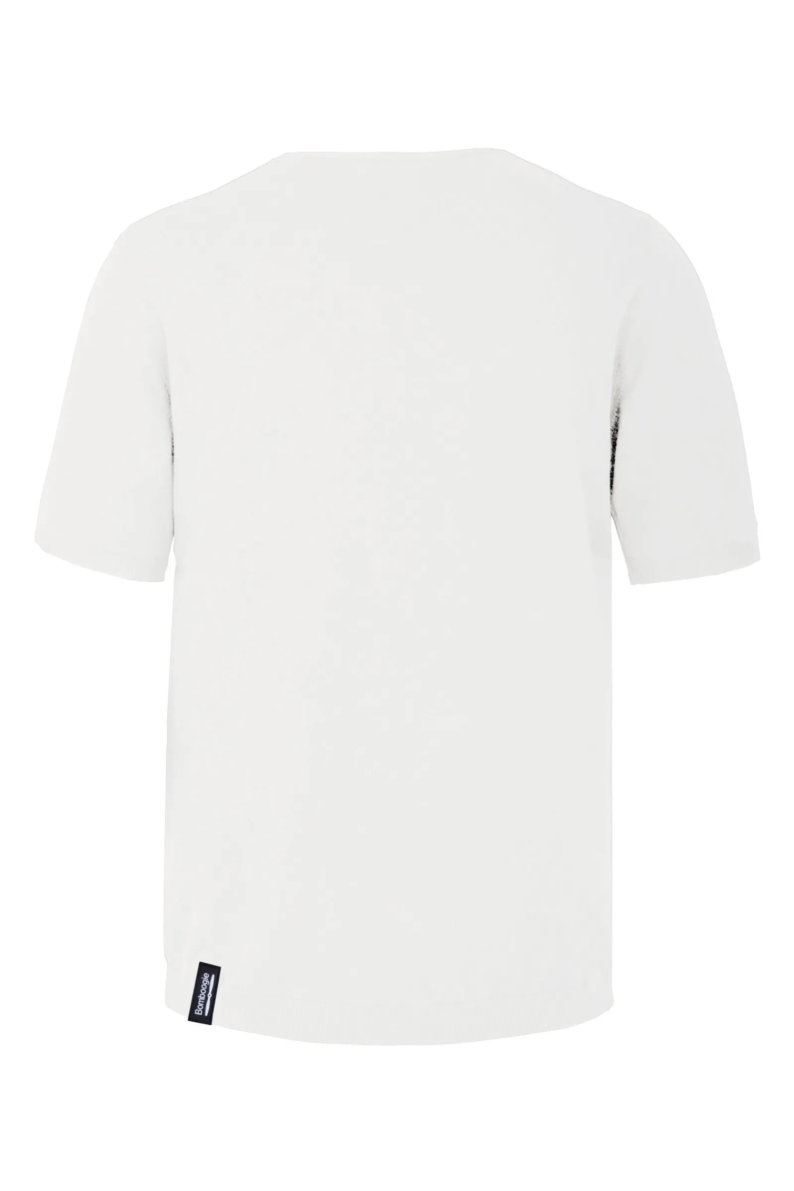 Uomo Bomboogie Maglie & Felpe>Pullover Girocollo A Manica Corta In Maglia Rasata