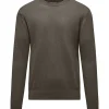 Uomo Bomboogie Maglioni & Pullover>Pullover Maglia Rasata Con Collo A Coste