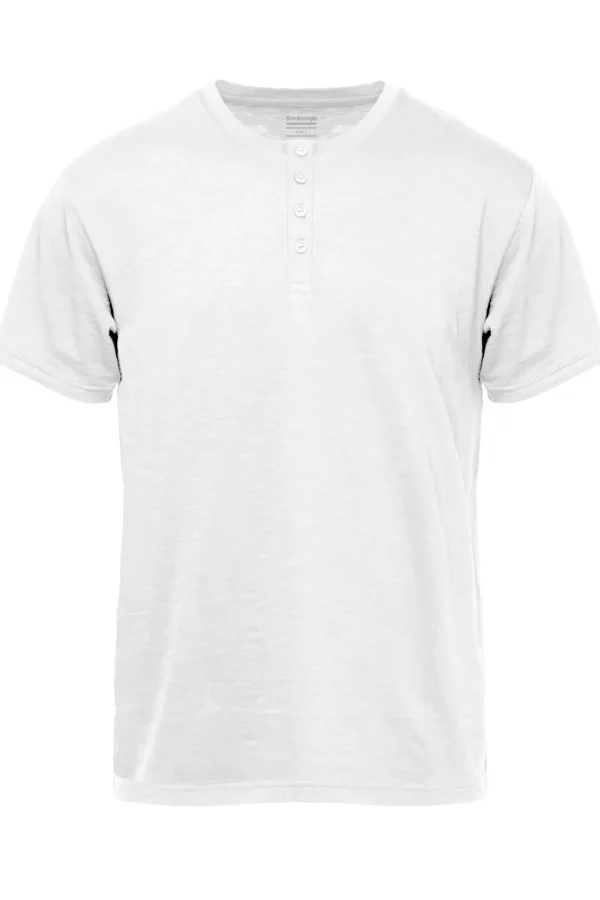 Uomo Bomboogie T-Shirts & Polo>T-shirt Con Bottoni In Jersey Fiammato