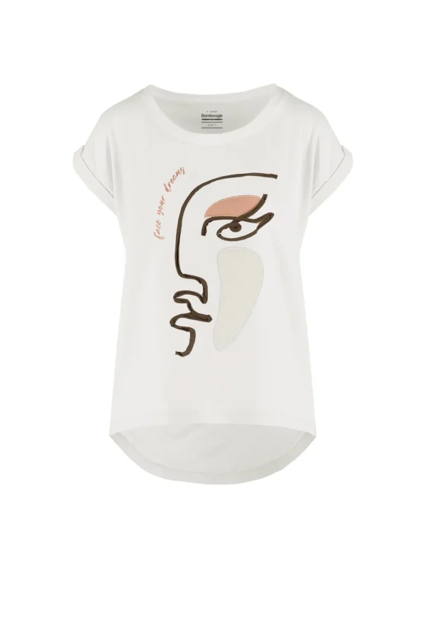Donna Bomboogie T-Shirts>T-shirt Con Ricamo