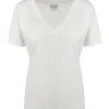 Donna Bomboogie T-Shirts>T-Shirt Con Scollo A V In Cotone Organico