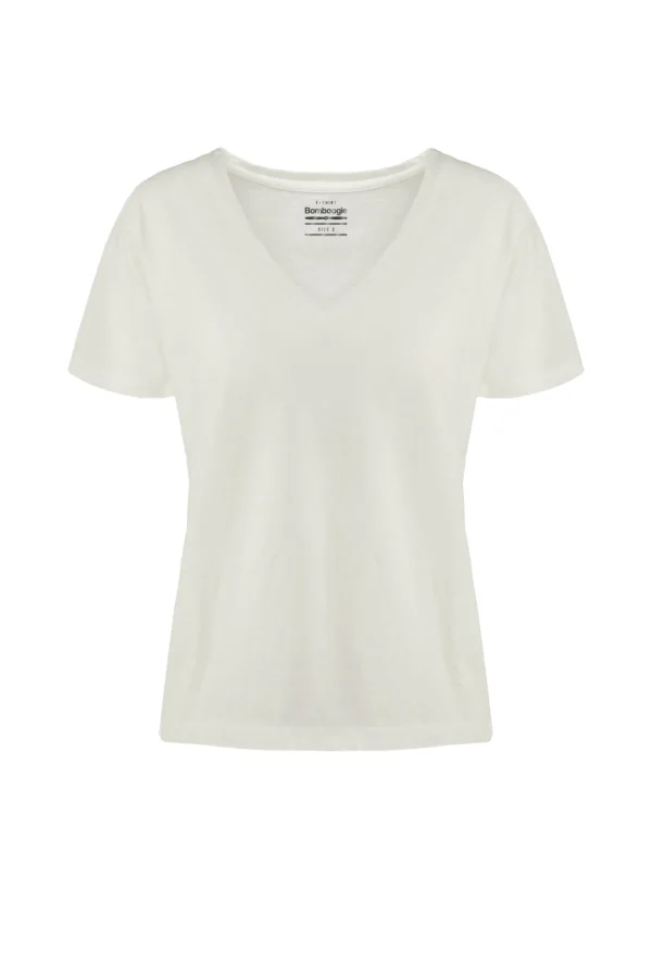 Donna Bomboogie T-Shirts>T-Shirt Scollo A V A Manica Corta