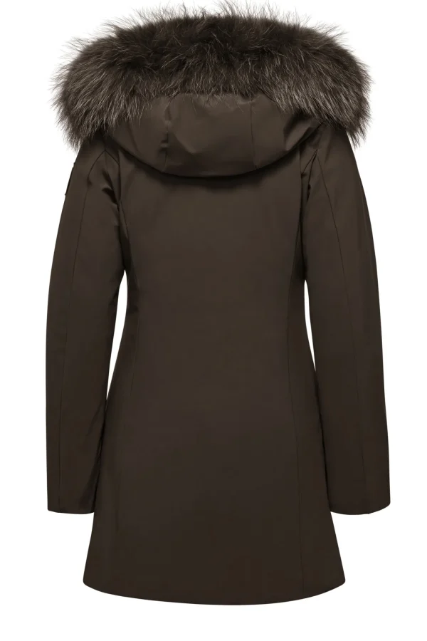 Donna Bomboogie Parka>Vienna Parka Jacket - Parka Imbottito Con Cappuccio In Pelliccia